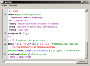 Screenshot - Java - Minimath