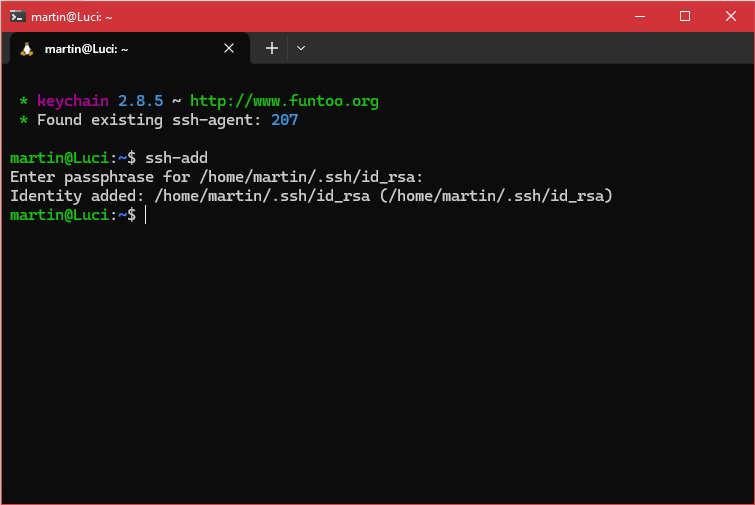 SSH agent in WSL