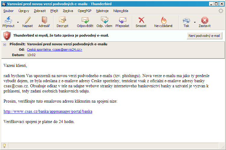 Email v Thunderbirdu 